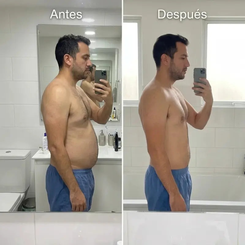 Antes y después de cliente FusionX