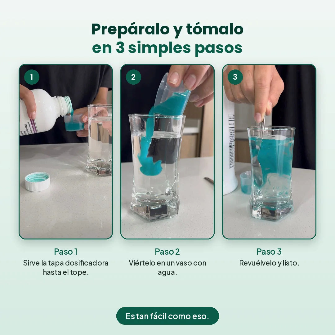 Prepáralo y tómalo en 3 simples pasos